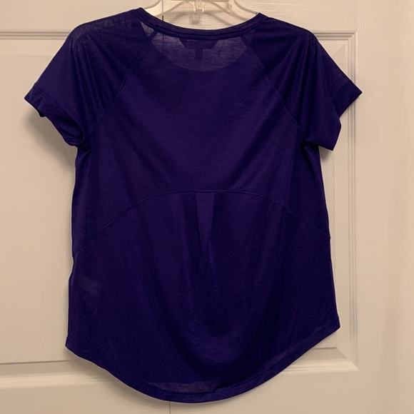 ATHLETA Purple Vapor Tee Shirt Athletic Workout Top - Picture 5 of 9